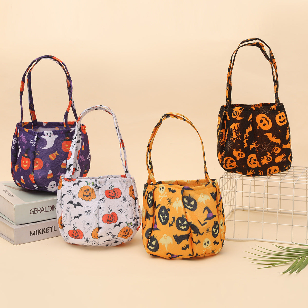 Spooky Pumpkin Ghost Print Candy Pouch - view 1