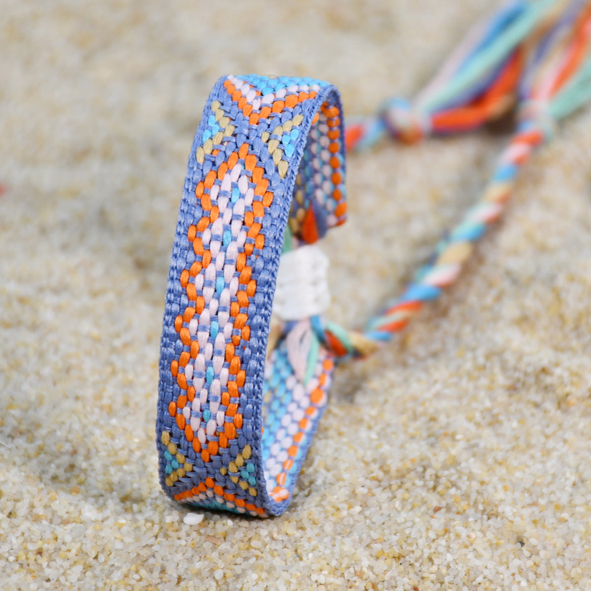 Handwoven Friendship Bracelet With Tassel Ties - C3