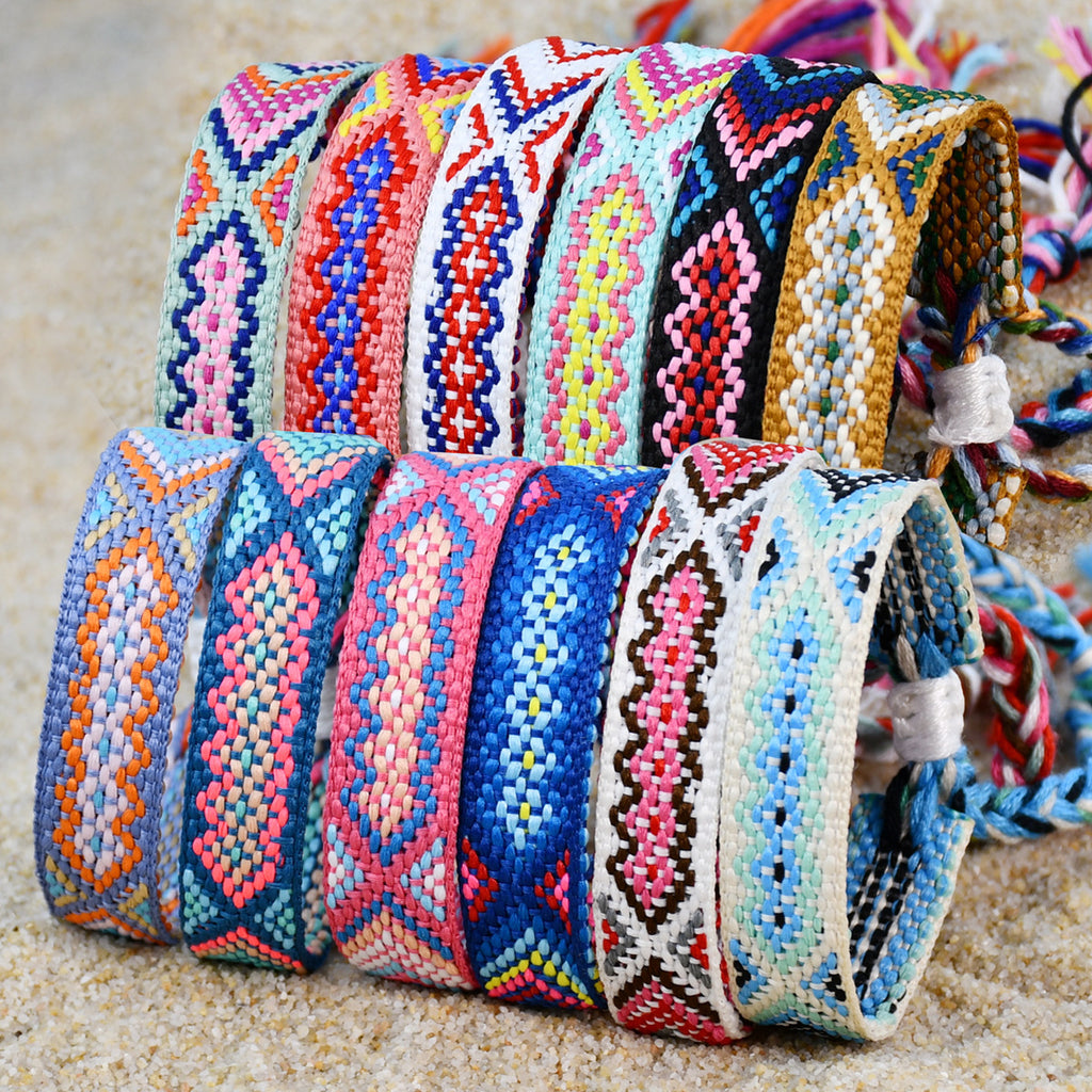 Handwoven Friendship Bracelet With Tassel Ties - view 1