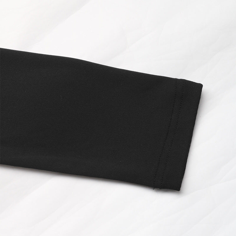 Off Shoulder Contrast Bow Fitted Blouse - Black - 8