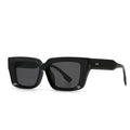 Oversized Chunky Square Clear Glasses - 01Black
