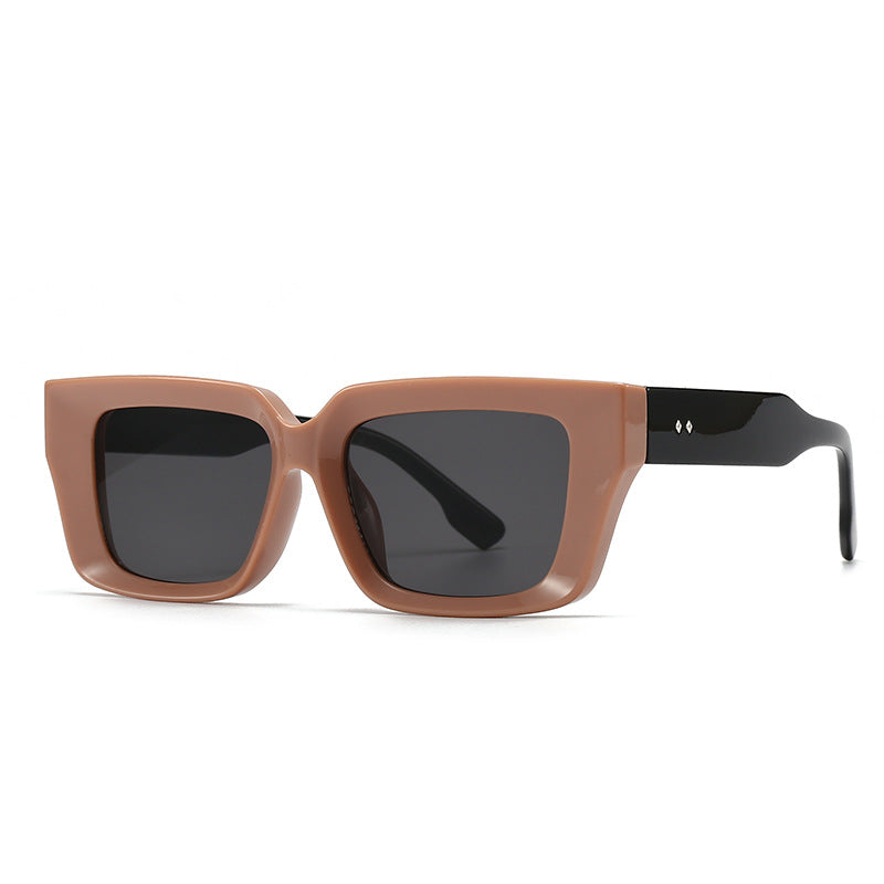 Oversized Chunky Square Clear Glasses - 10Deer