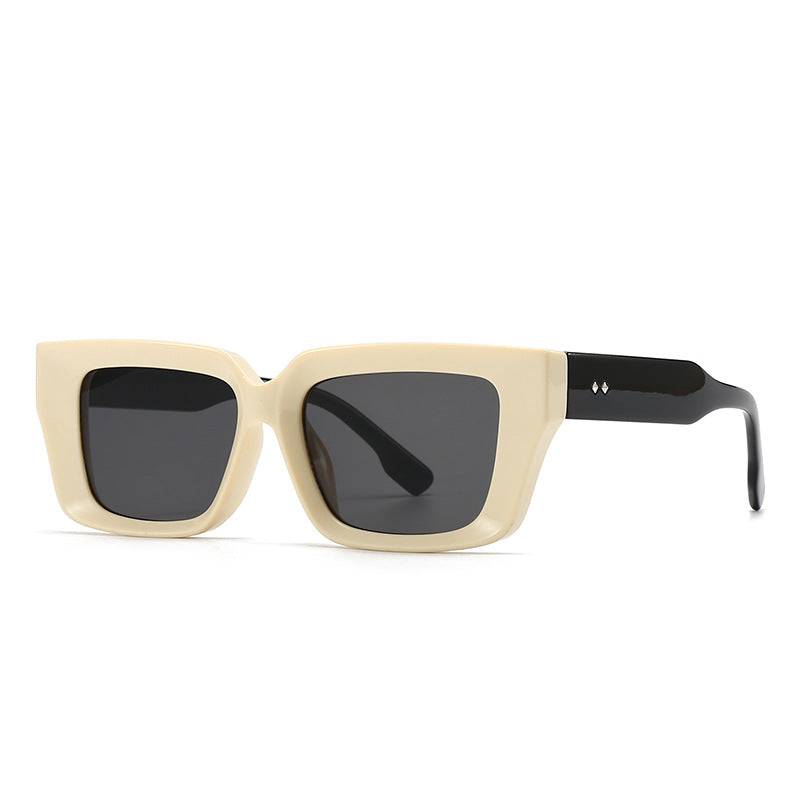 Oversized Chunky Square Clear Glasses - 11offwhite