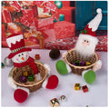 Plush Santa or Snowman Treat Basket Centerpiece - ShortLegs