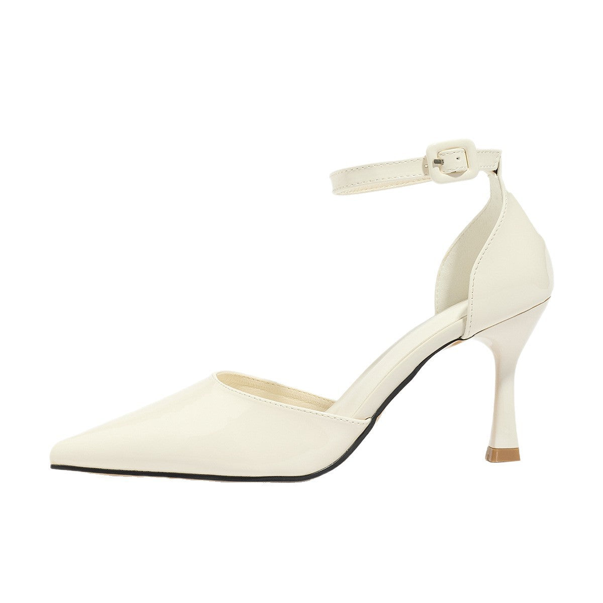Pointed Toe Ankle Strap Stiletto Pumps