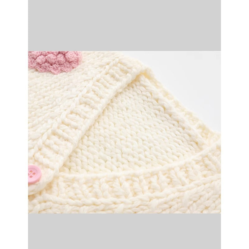 Strawberry Crochet Chunky Knit Sweater - view 1