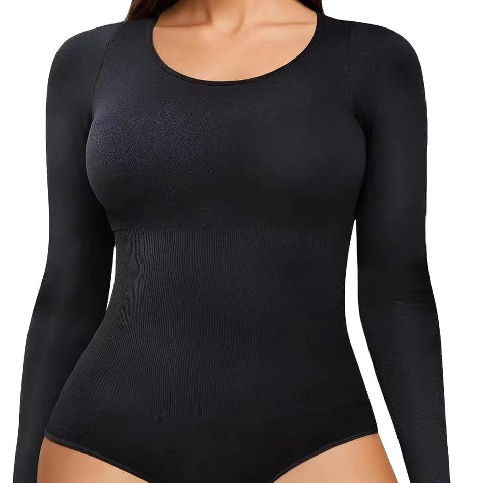 Seamless Long Sleeve Scoop Neck Shaping Bodysuit