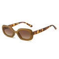 Retro Rectangle Sunglasses With Chunky Frames - JellyTea