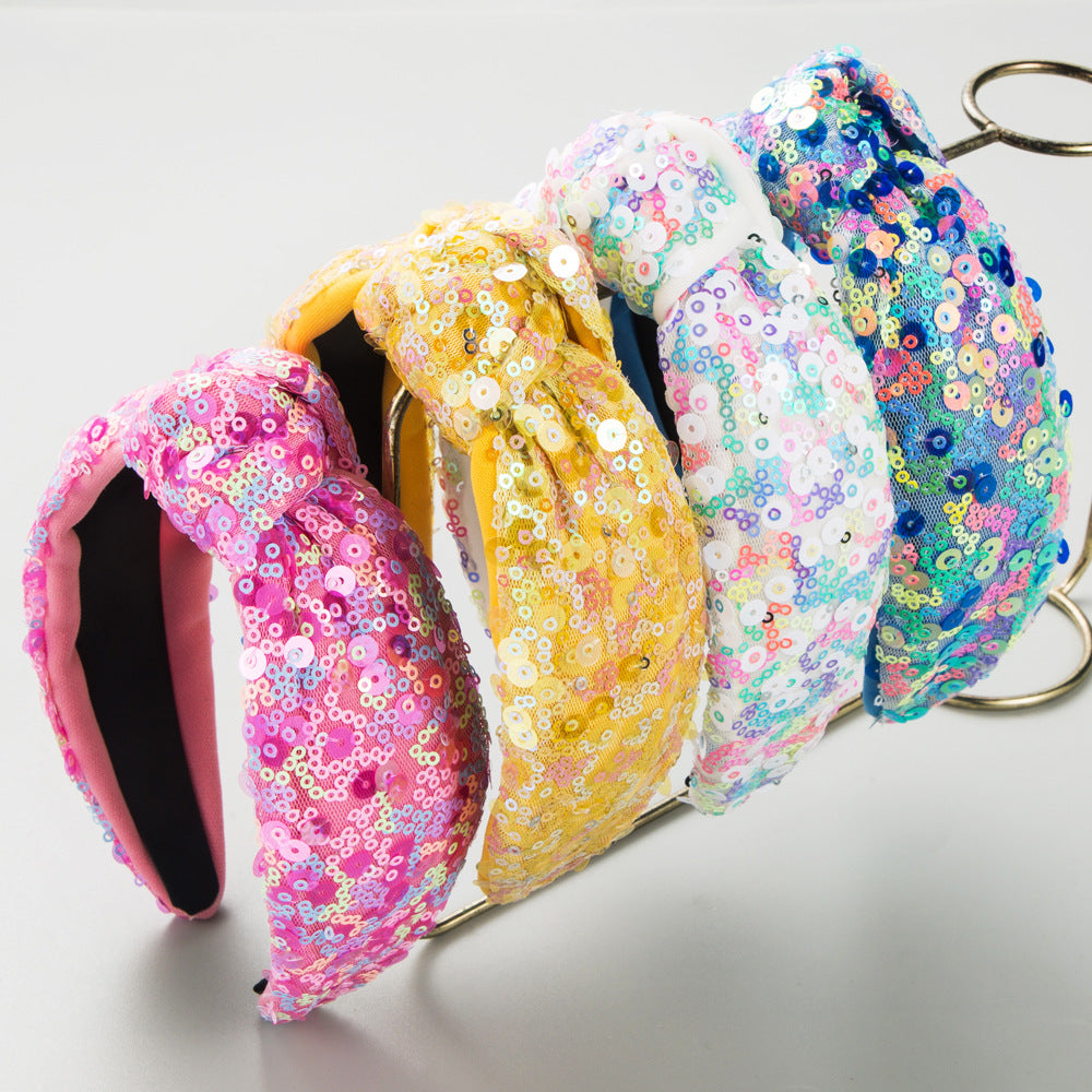 Confetti Sequin Knot Headband