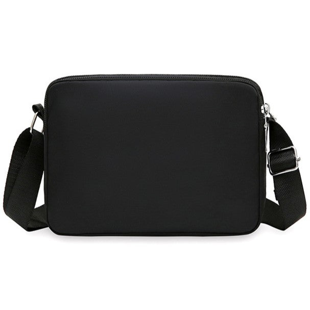 Nylon Crossbody Bag With Printed Front Pocket - view 1