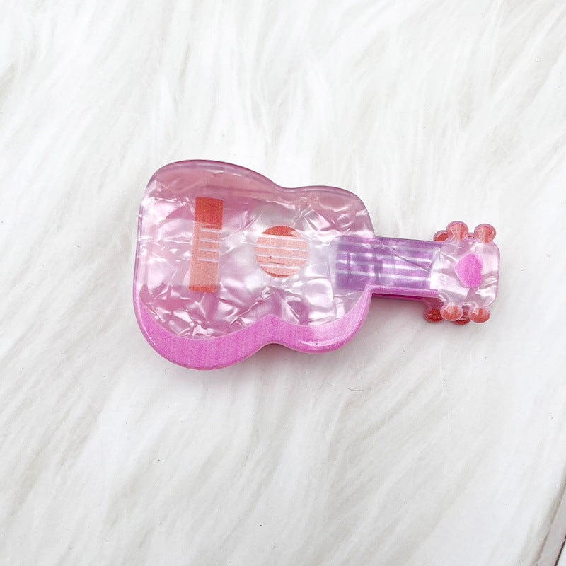 Retro Guitar Telephone Novelty Hair Clip - Guita