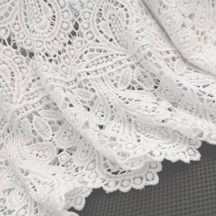 Boho Crochet Lace Flared Sleeve Top - white - 8