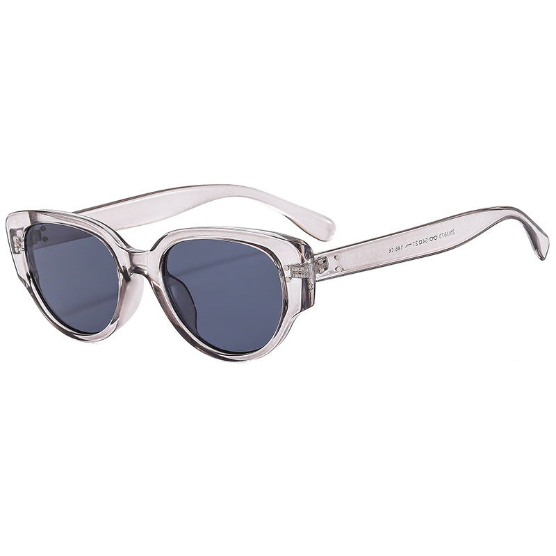 Thick Rim Cat Eye Retro Sunglasses - Color_3