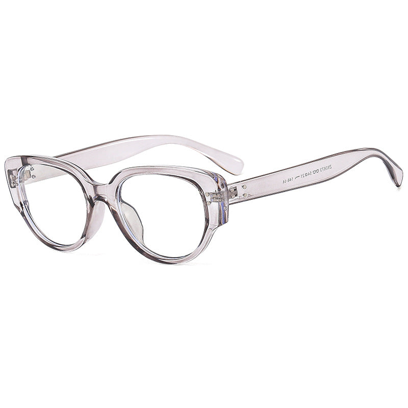 Thick Rim Cat Eye Retro Sunglasses - Color_7