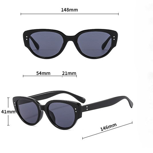 Thick Rim Cat Eye Retro Sunglasses - view 1