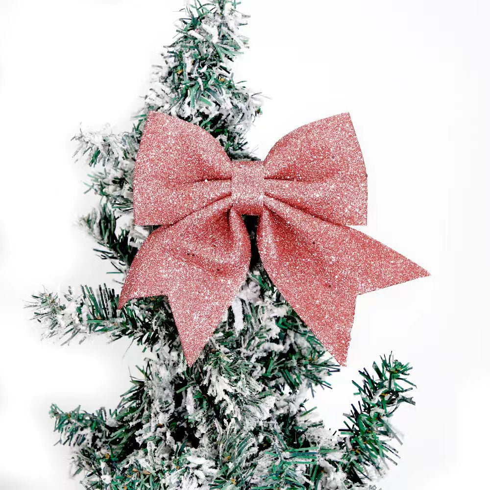 Sparkly Christmas Bow Ornaments for Tree Decorating - view 1