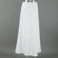 Sheer Lace Mermaid Maxi Skirt - White