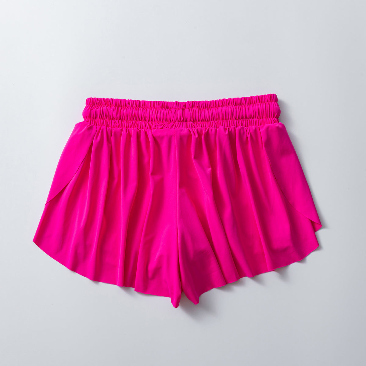Flowy Butterfly Athletic Shorts With Liner - Fuchsia - 2