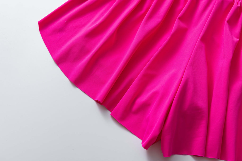 Flowy Butterfly Athletic Shorts With Liner - Fuchsia - 6