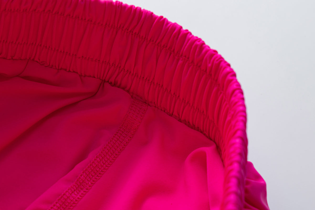 Flowy Butterfly Athletic Shorts With Liner - Fuchsia - 7