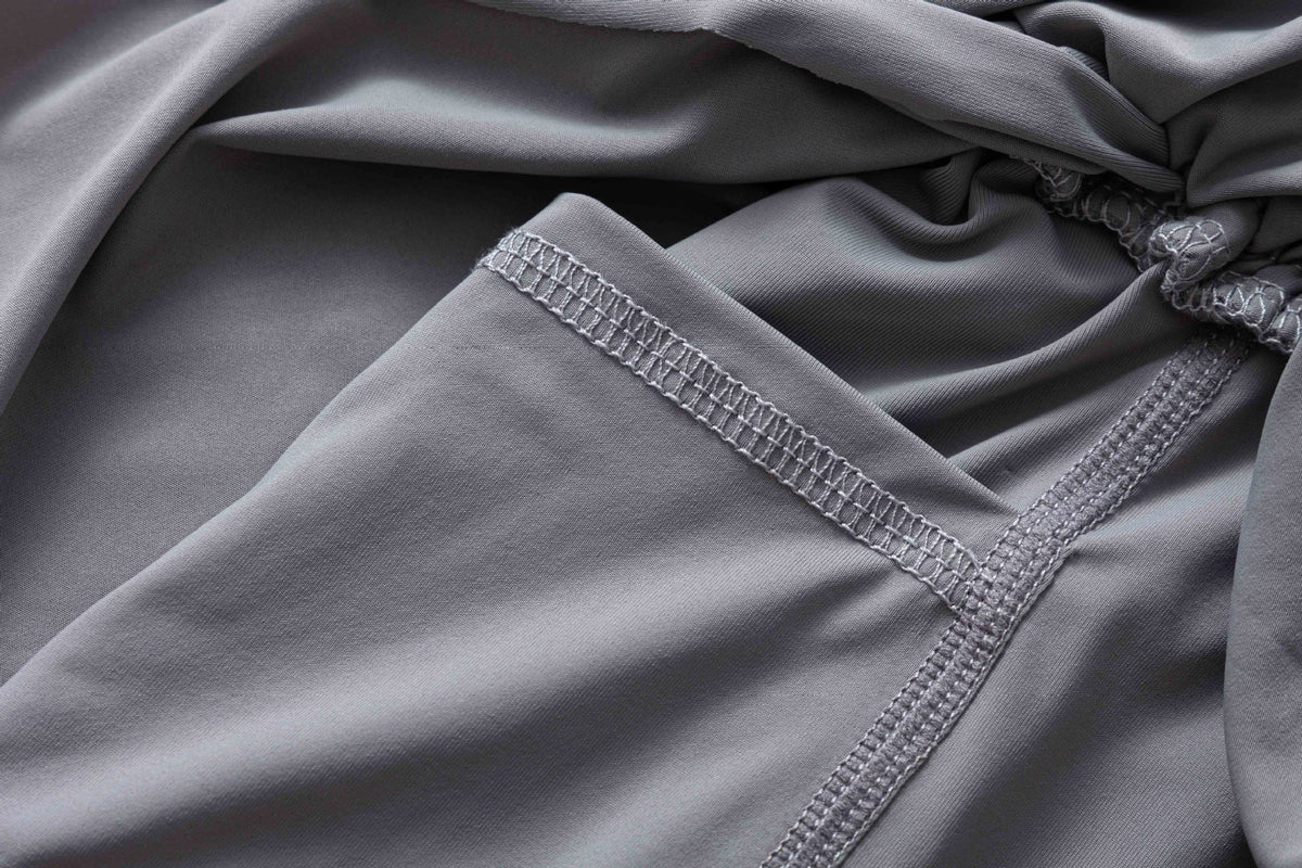 Flowy Butterfly Athletic Shorts With Liner - Grey - 6