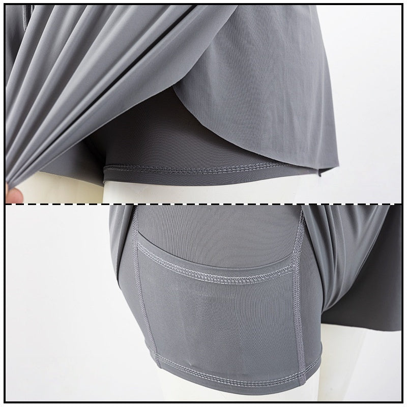 Flowy Butterfly Athletic Shorts With Liner - view 3