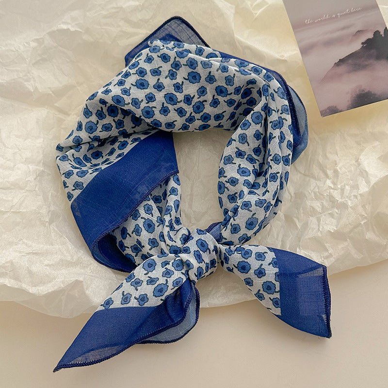 Woodblock Paisley Bandana Neck Scarf - NO06