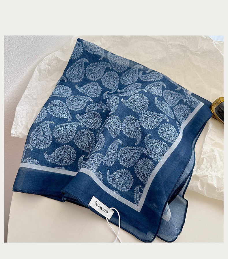 Woodblock Paisley Bandana Neck Scarf - view 2