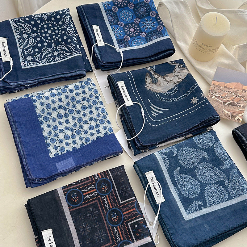 Woodblock Paisley Bandana Neck Scarf - view 7