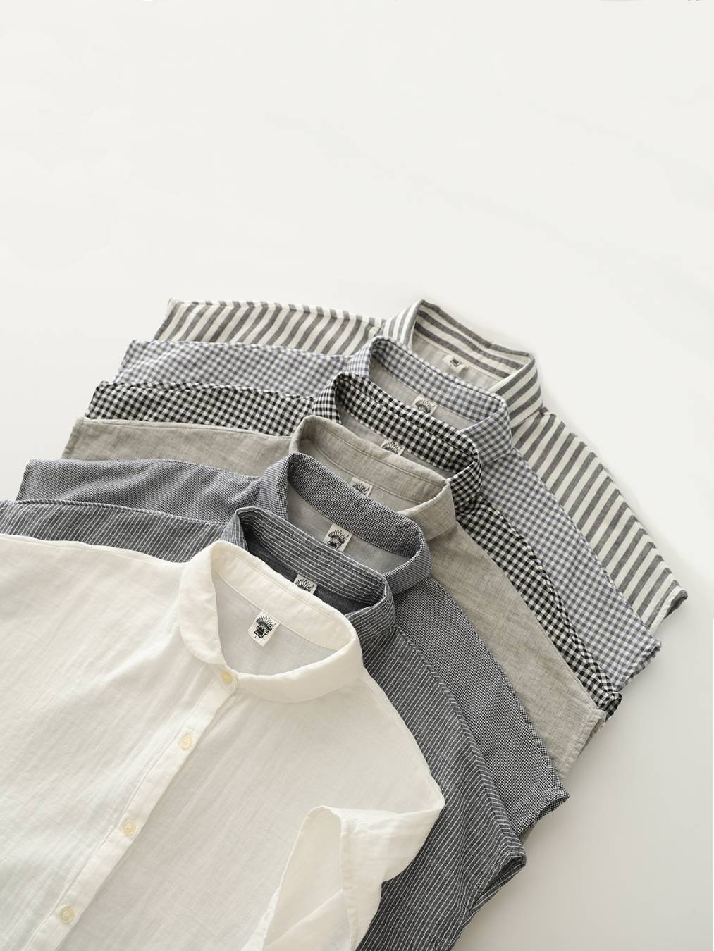 Cap Sleeve Cotton Gauze Button Down Shirt