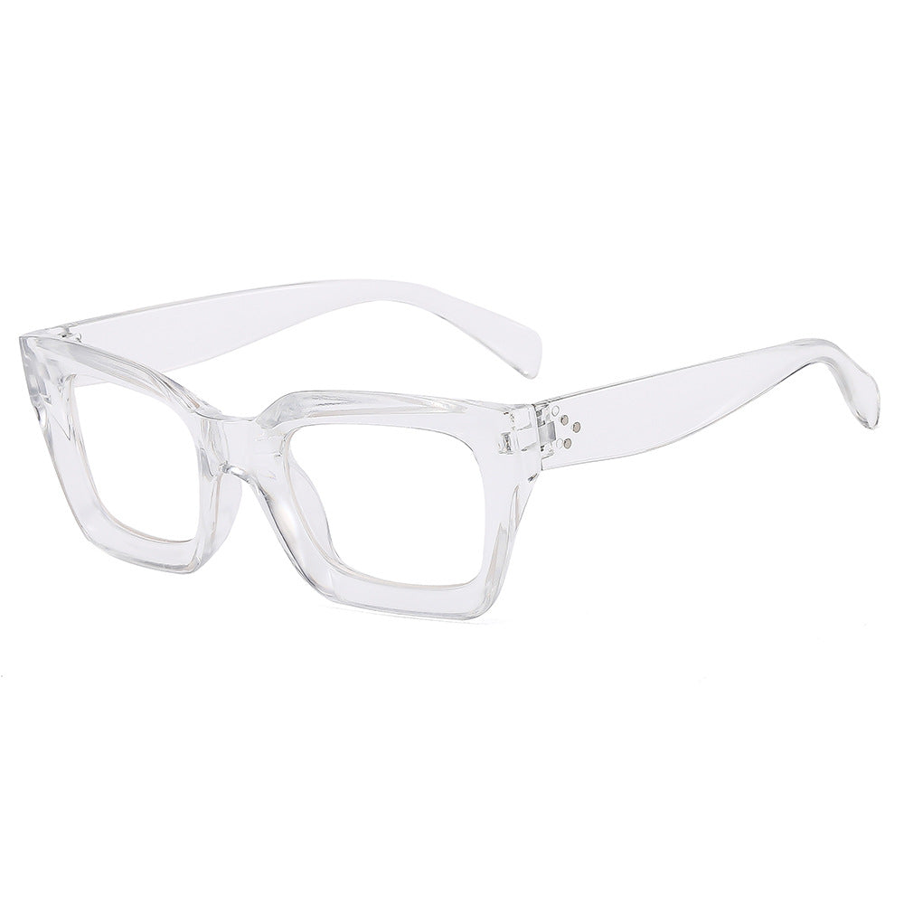 Chunky Square Frame Rivet Sunglasses - Color_2
