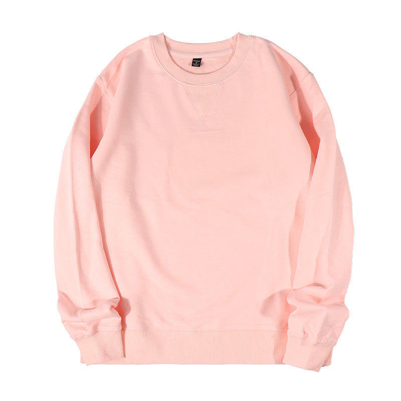 Minimalist Cotton Crewneck Sweatshirt - Pink