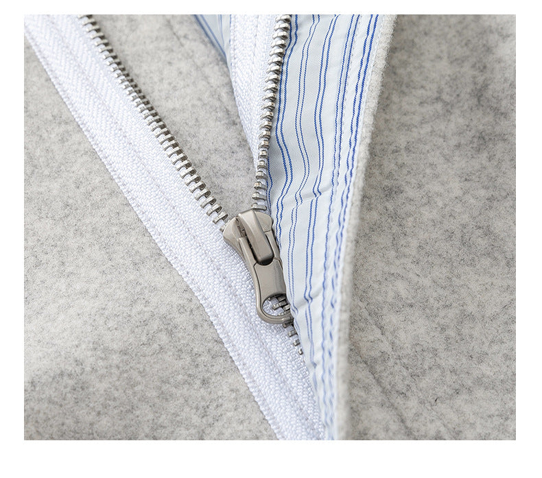 Boxy Hooded Zip Front Fleece Jacket - view 1