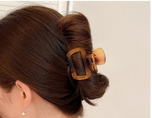 Frosted Jelly Rectangle Hair Claw Clip - view 4