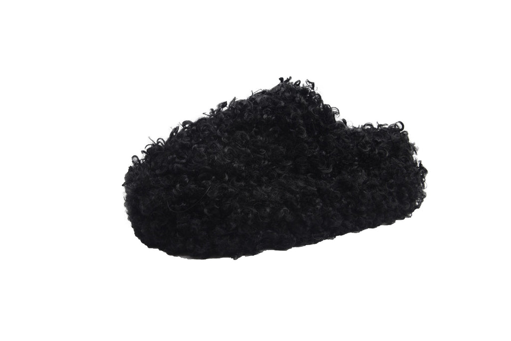 Curly Faux Fur Platform Slippers