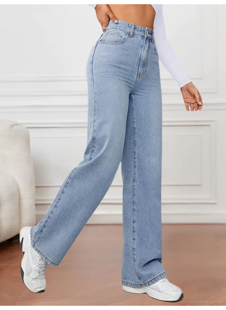 High Rise Loose Straight Leg Jeans - view 1