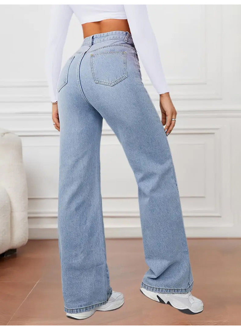 High Rise Loose Straight Leg Jeans - view 2