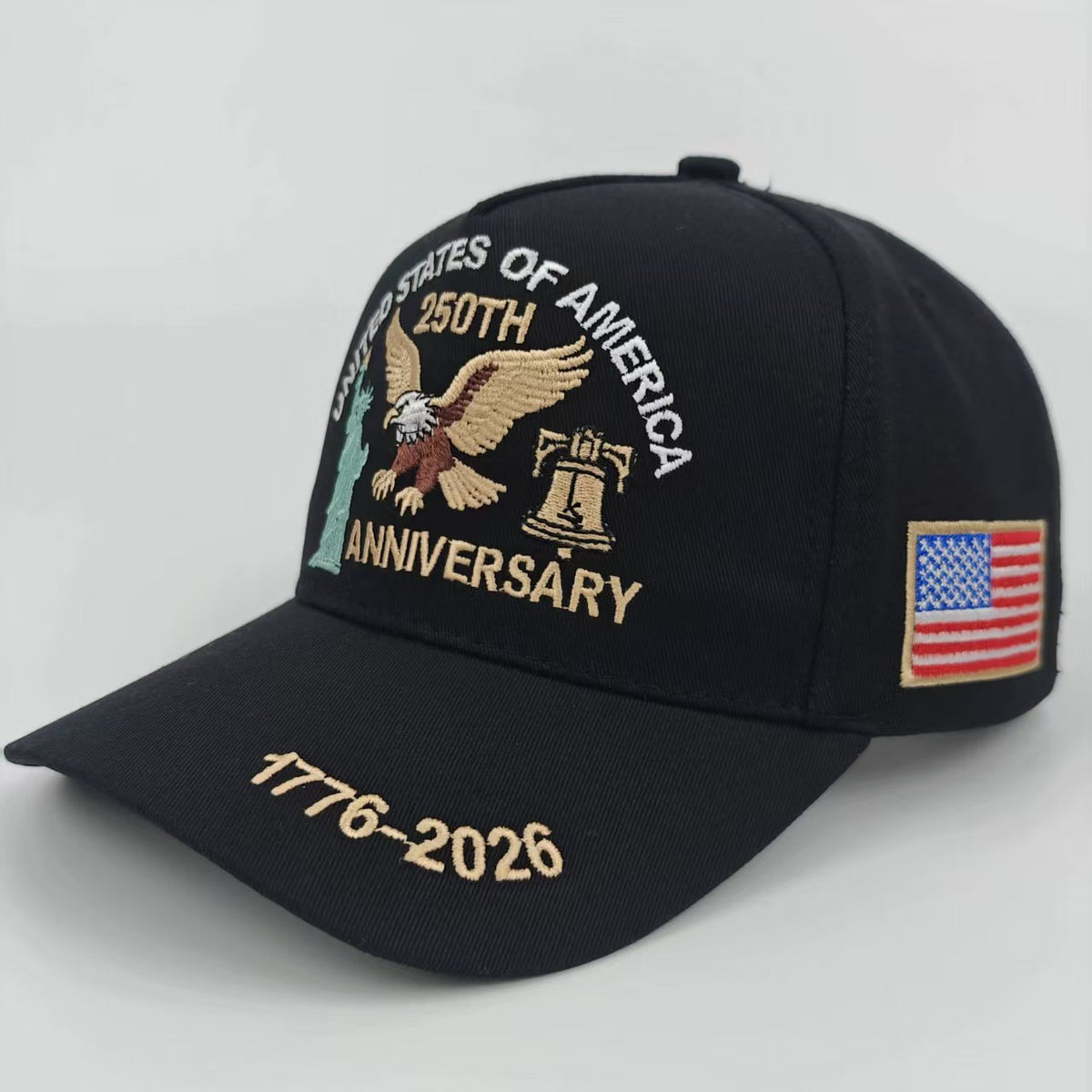Soaring Eagle Liberty Bell Baseball Cap - Black