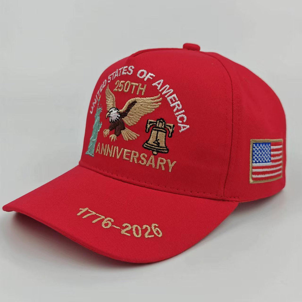 Soaring Eagle Liberty Bell Baseball Cap - Red