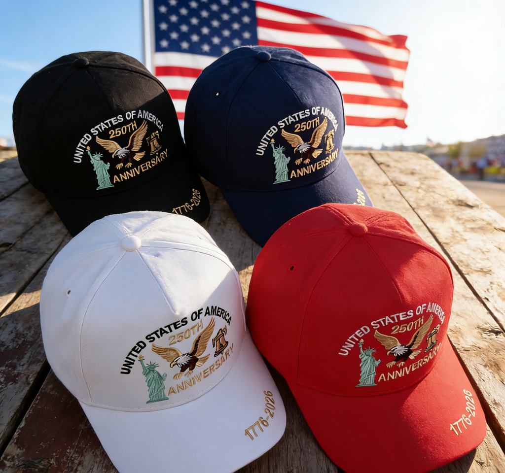 Soaring Eagle Liberty Bell Baseball Cap - White