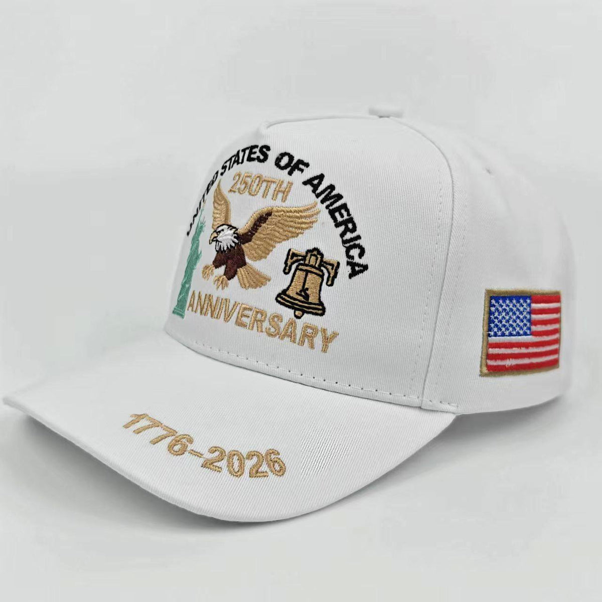 Soaring Eagle Liberty Bell Baseball Cap - White - 2