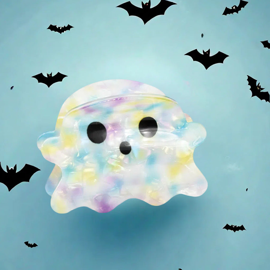 Iridescent Halloween Ghost Hair Claw Clip - Ghost