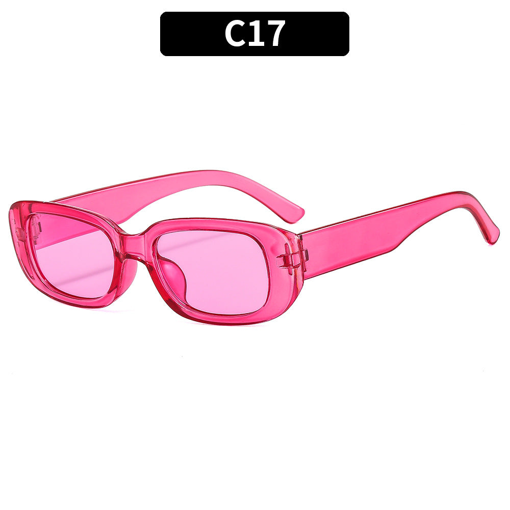 Retro Small Rectangle Frame Sunglasses - C17