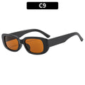 Retro Small Rectangle Frame Sunglasses - C9
