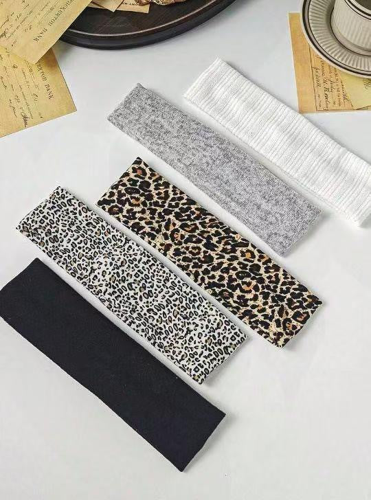 Soft Jersey Headband Set With Mixed Prints - Set_03