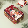 Retro Christmas Treat Tins with Lids for Gifting - D