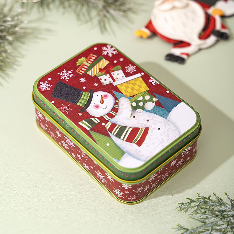Retro Christmas Treat Tins with Lids for Gifting - E