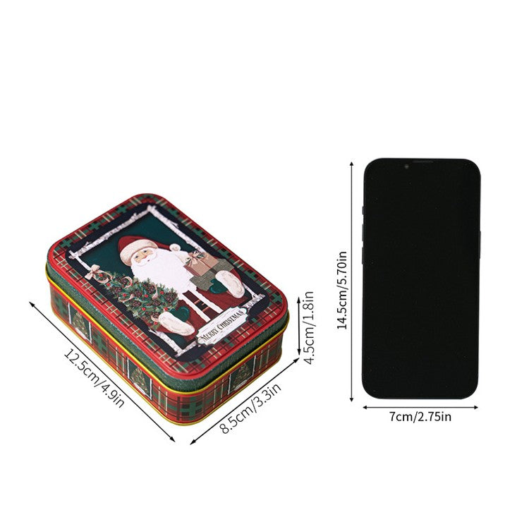 Retro Christmas Treat Tins with Lids for Gifting - view 2