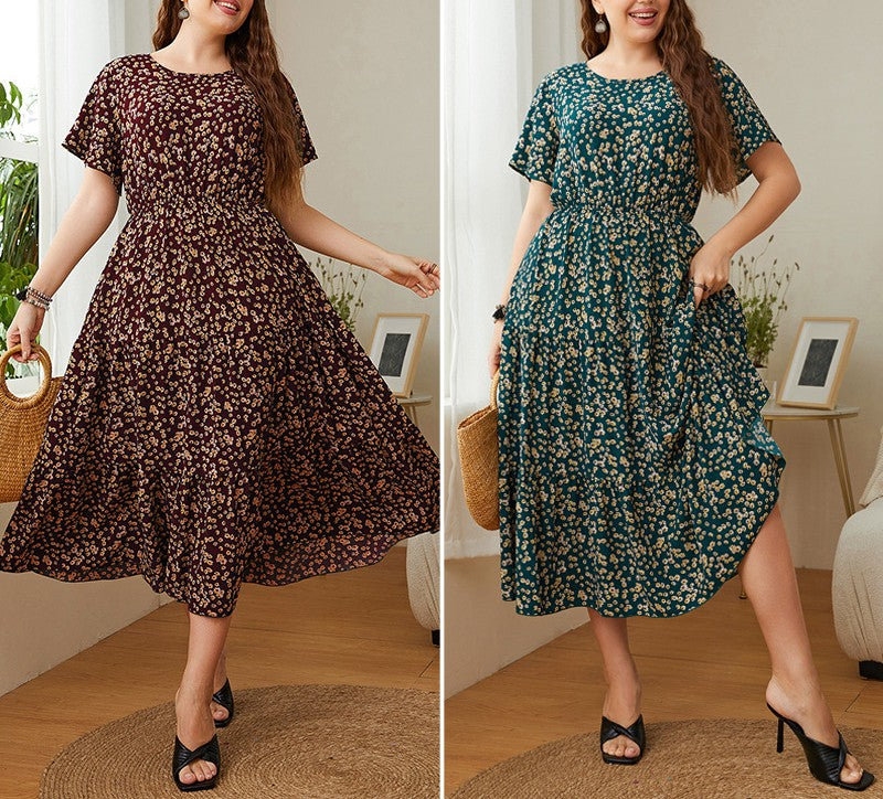 Ditsy Floral Flutter Sleeve Midi Dress - view 2