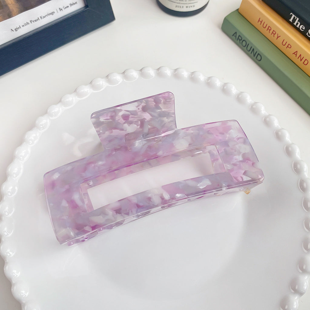 Oversized Rectangle Acetate Claw Clip - Colorful_05